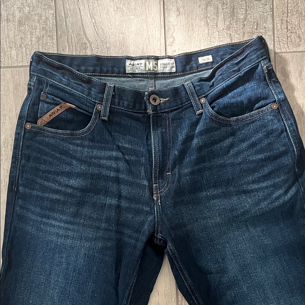 Ariat Men's Dark Blue Straight Jeans